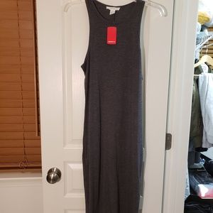 Gray Jersey midi dress